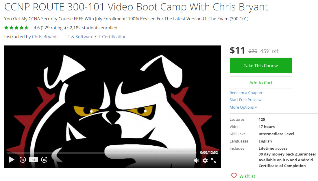 Chris Bryant's CCNP ROUTE Video Boot Camp