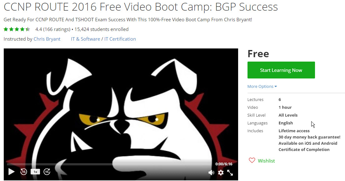 Free CCNP ROUTE BGP Course