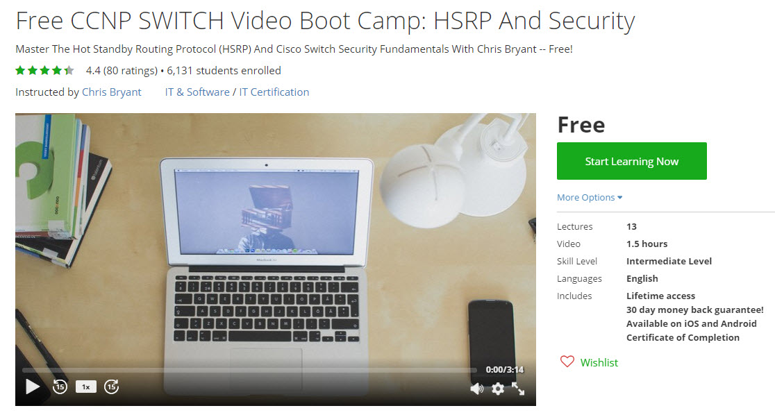 Free CCNP SWITCH HSRP Course