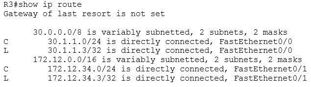 No Return Route On R3