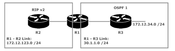 Route Redistribution Lab Topology